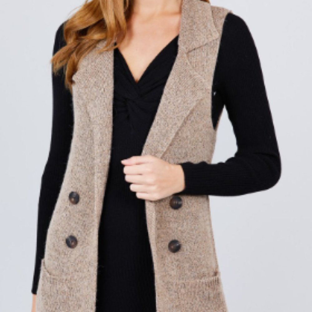 Long Sleeve Sweater Vest